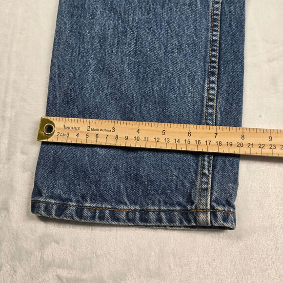 Levi's Vintage 550 Jeans Orange Tab Medium Wash Youth Size Reg 14 USA (23x26.5) - Picture 9 of 10